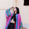Upcycled Long Kimono