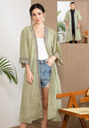 Long Woodblock Kimono