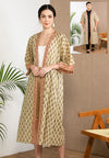 Long Woodblock Kimono