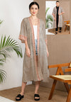 Long Woodblock Kimono